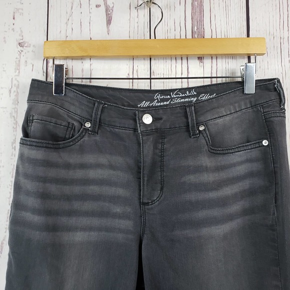 Gloria Vanderbilt All Around Slimming Jeans Womens Size 6 Bootcut Black - Picture 2 of 9